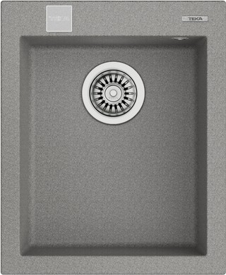 FORSQUARE 34.40 TG STONE GREY Ankastre Kumanda Sifonlu Granit Eviye Gri 34 cm 115230011