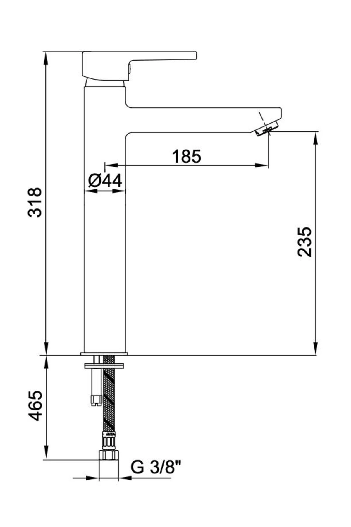 Delta Yüksek Tip Çanak Lavabo Bataryası 102108860
