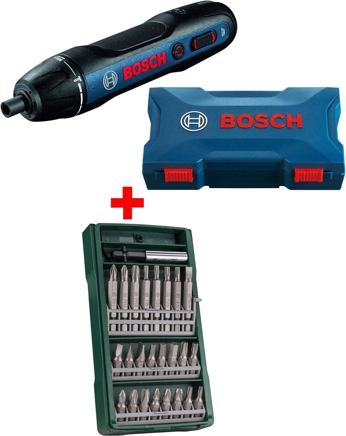 1.5 - 1.9 Ah Şarjlı Tornavida Go 2 Akülü Vidalama Şarjlı Matkap 25 Parça Vidalama Ucu Seti 1 Darbes