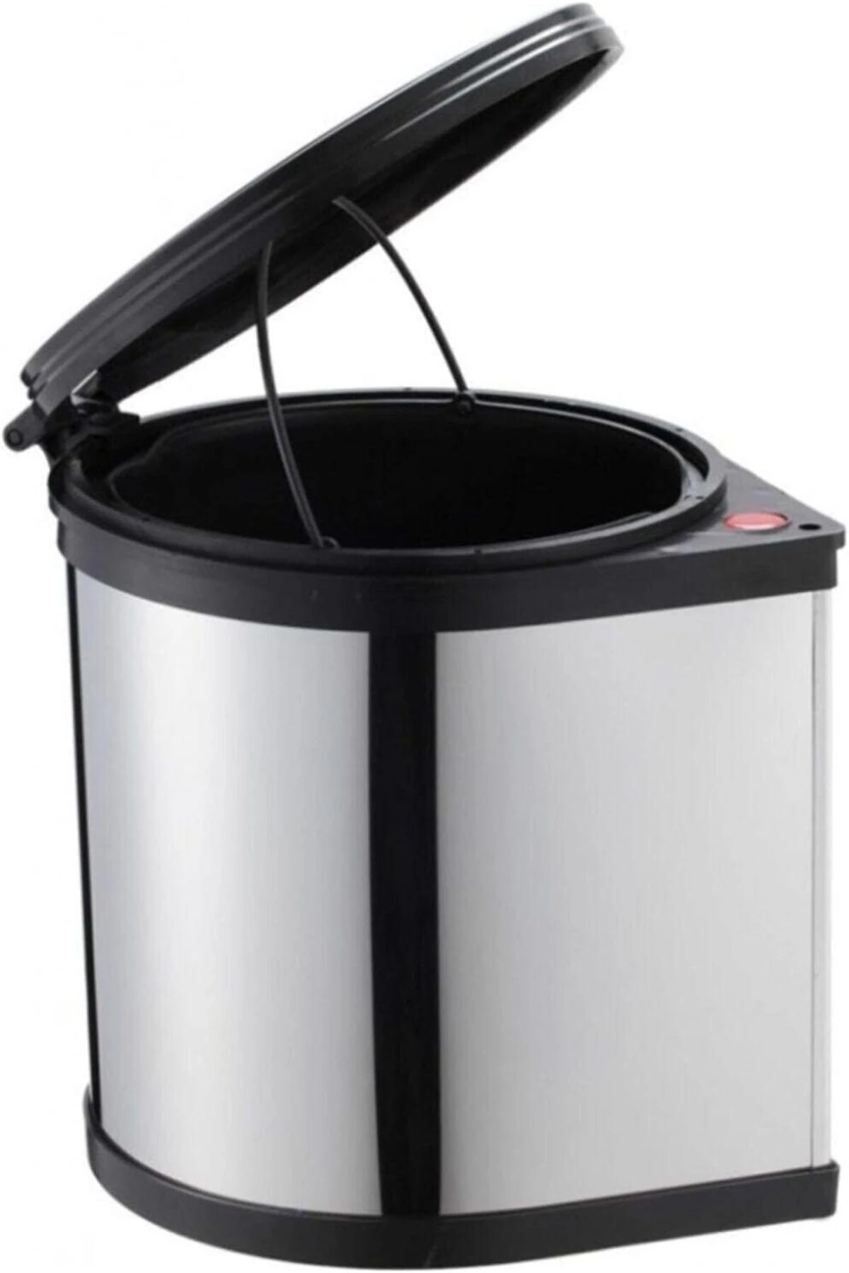 Dolap içi otomatik açılır çöp kovası, 11 litrelik, şık krom tasarım