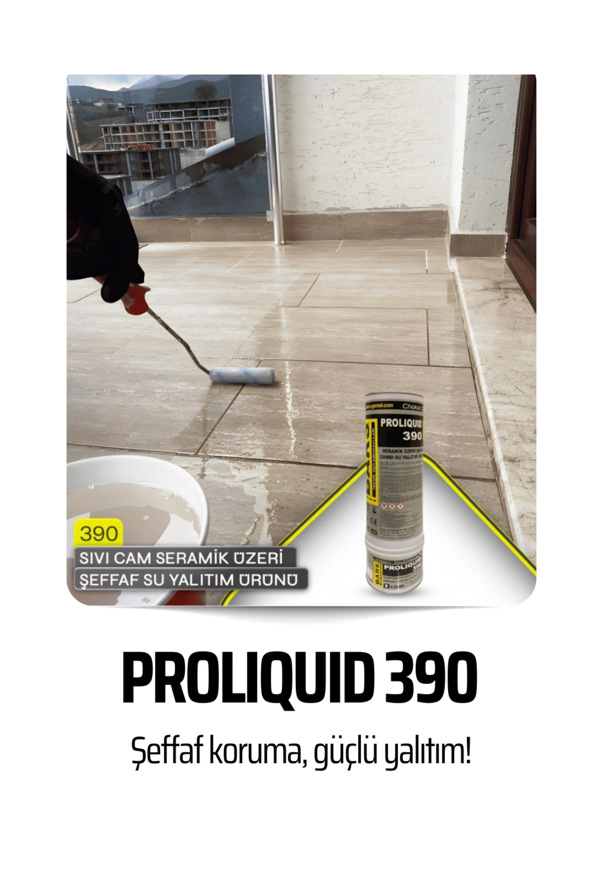 Seramik Yüzeyler İçin Şeffaf Su Yalıtım Ürünü