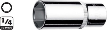 Ceta C04-H110 1/4" 6 Köşe Derin Lokma 11 mm