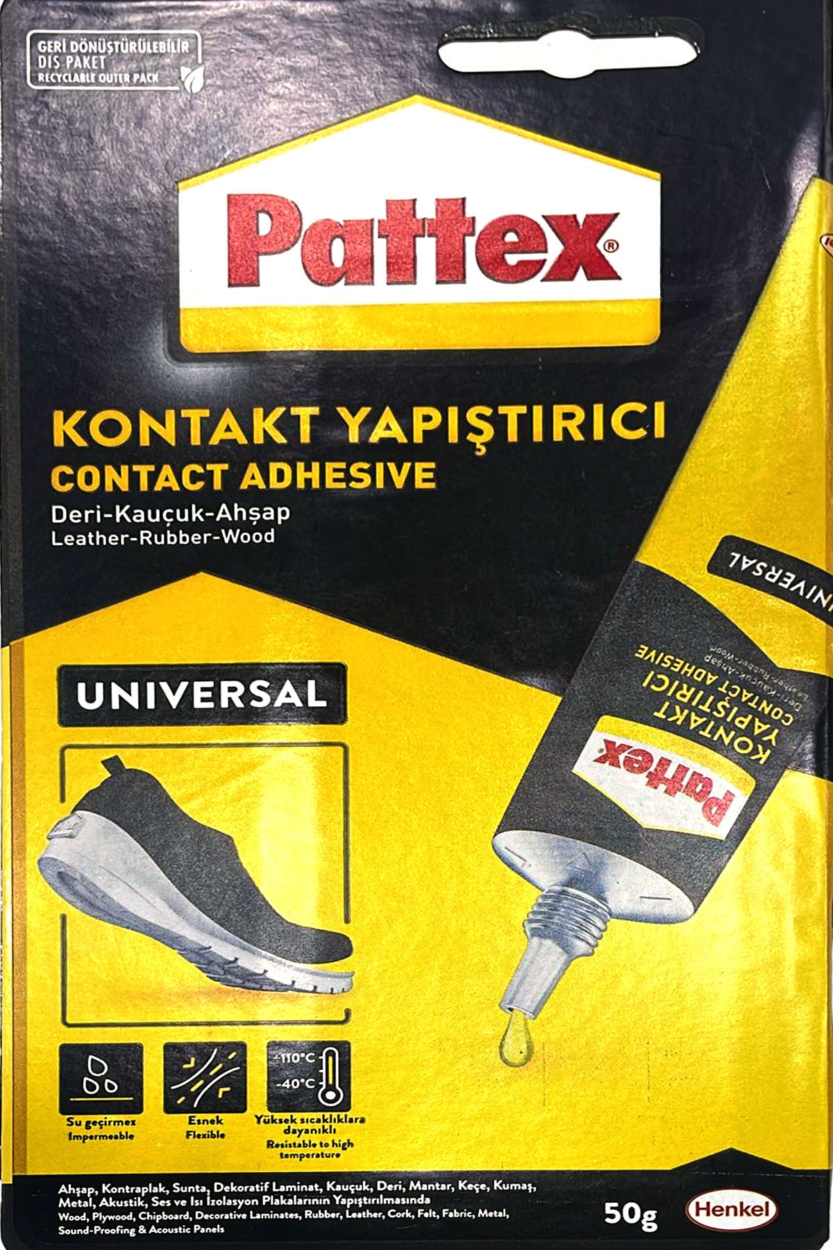 Conttact Liquid Deri Kauçuk Ahşap Yapıştırıcı Şeffaf 50 gr