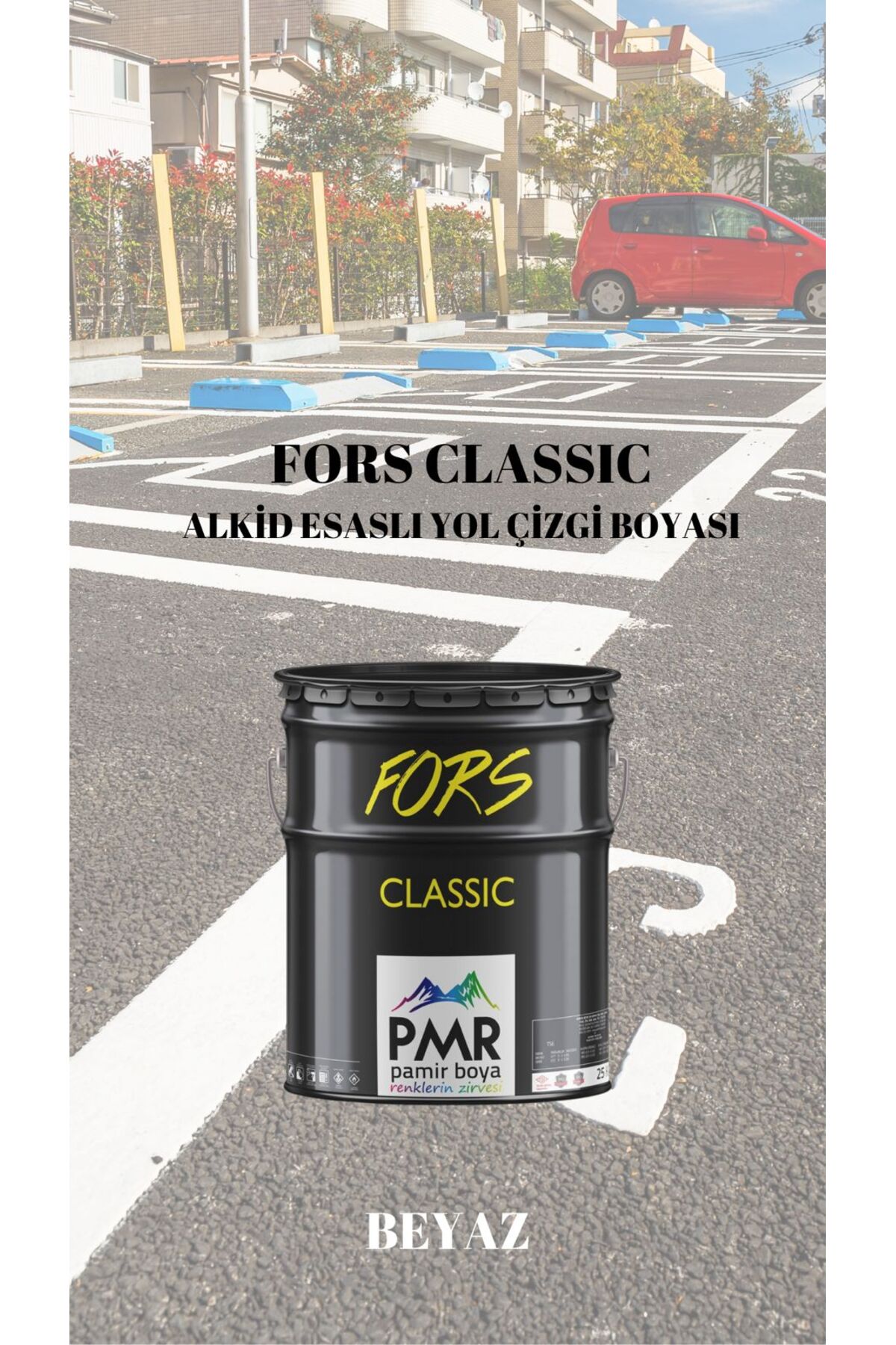 Yol Çizgi Boyası Beyaz 4KG