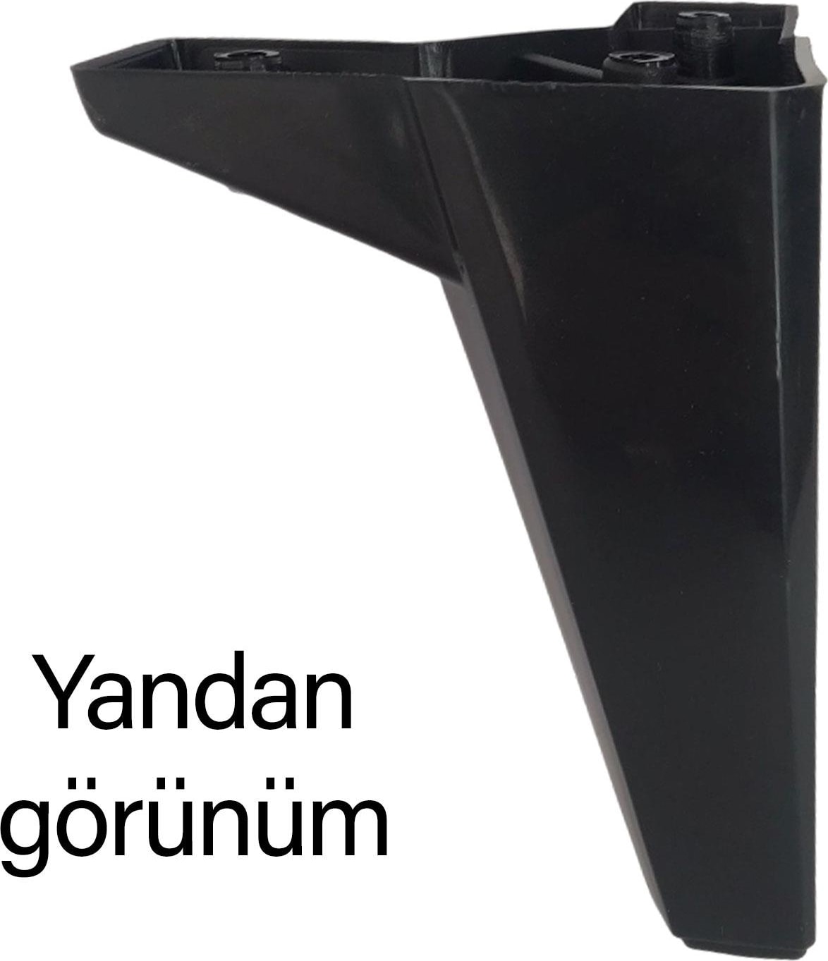 8 Adet Serdivan 15 cm Siyah Lüx Mobilya Kanepe Sehpa Ünite Koltuk Ayağı Baza Ayak