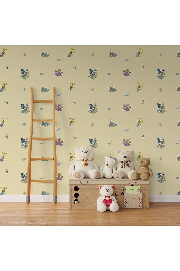 Ada Kids 8941-1 Duvar Kağıdı Krem Tom Ve Jerry