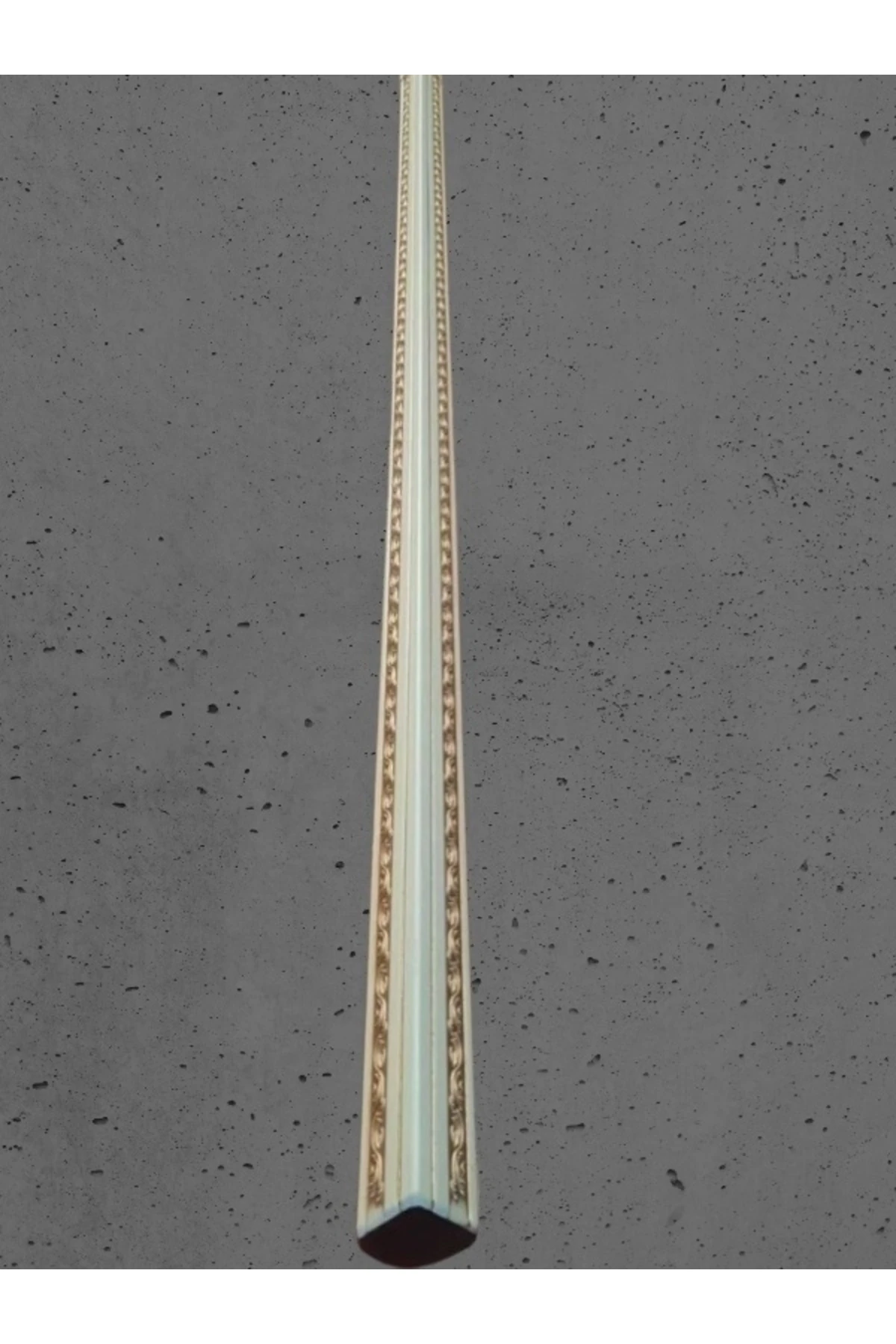 Dekoratif Poliüretan Duvar- Tavan  Köşe Profili Çıtası Bronz Renk (EN:4X4 CM-BOY:100 CM)- Duvar Süsü