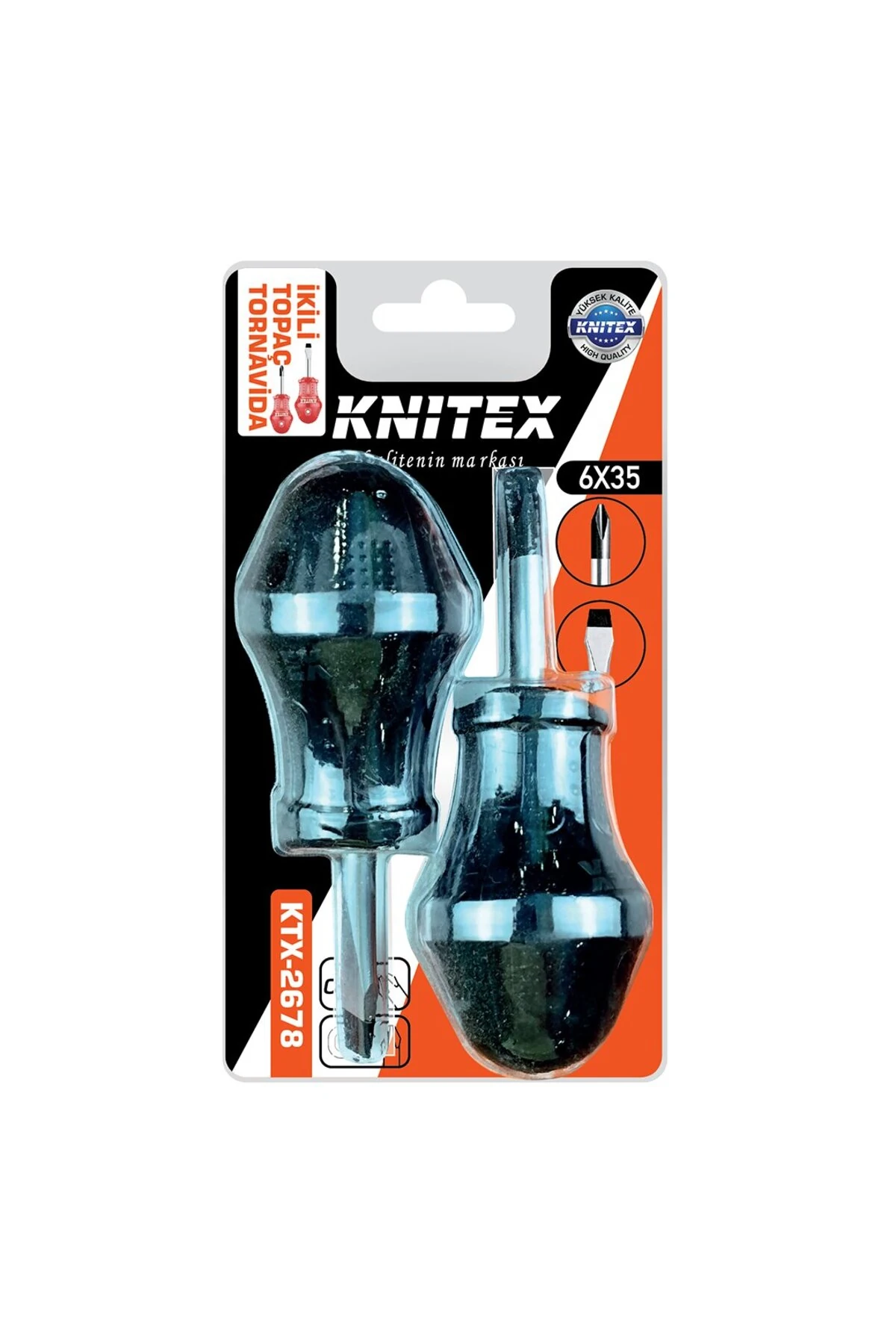 2PCS - YILDIZ-DÜZ TOPAÇ TORNAVİDA SETİ 6X35 (5306)