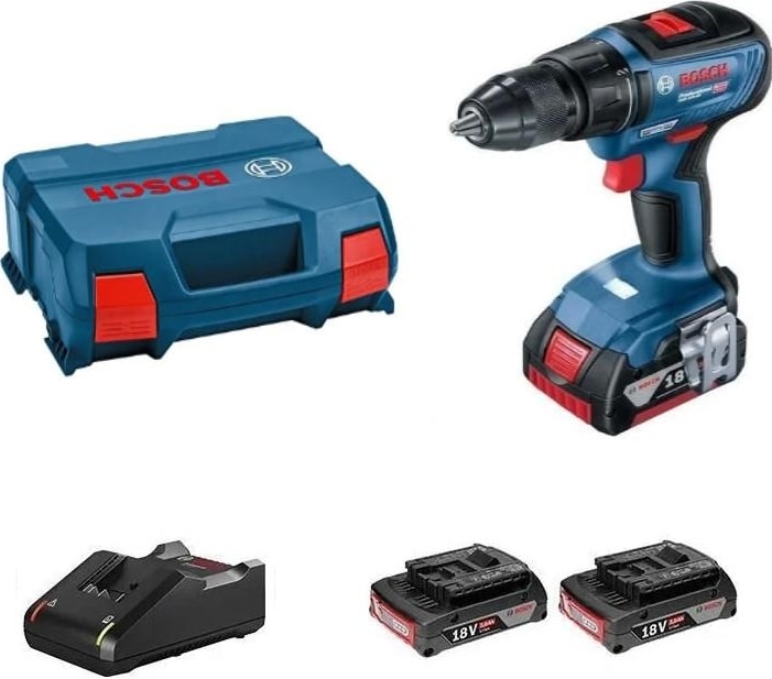 BOSCH Profesyonel Seri GSB18V-50 18V Akülü Darbeli Delme Vidalama Çanta + Çift Akü