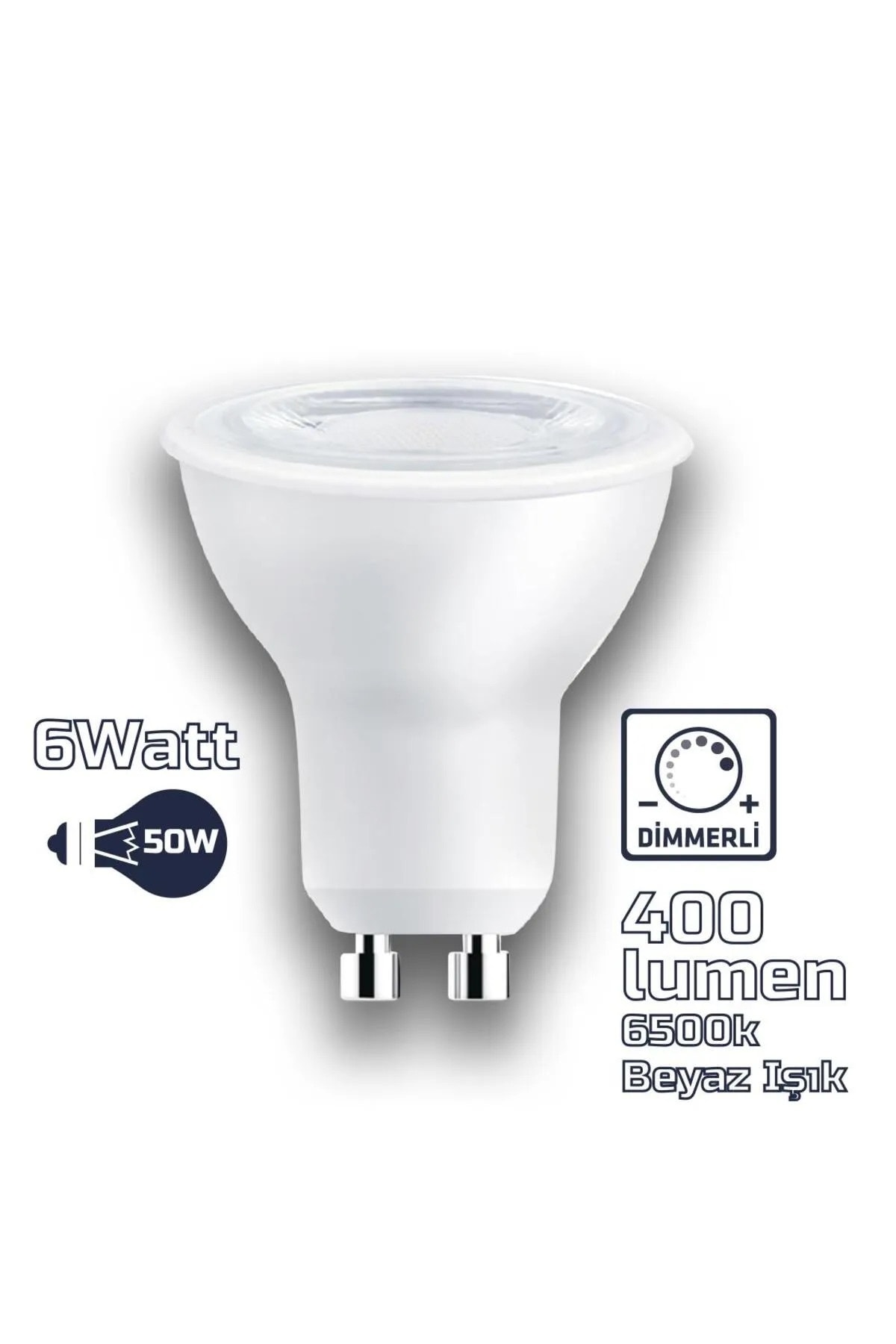 GU10 220V 6W 6500K COB LED AMPUL