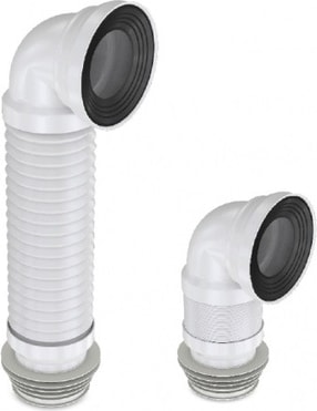 YT69 Dirsekli Körüklü Klozet Gider Borusu-Klozet Pis Su Gideri Akardiyon Borusu Kada