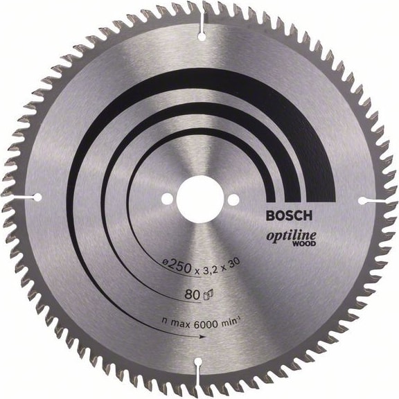 BOSCH Optiline Wood 250 x 30 Mm 80 Diş 2608640660