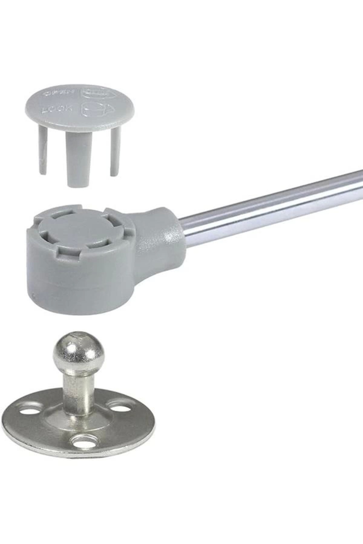 FEYZAYAPI 4 ADET STD Dolap Amortisörü Gazlı Piston Kapak Hidroliği 27 cm 80N