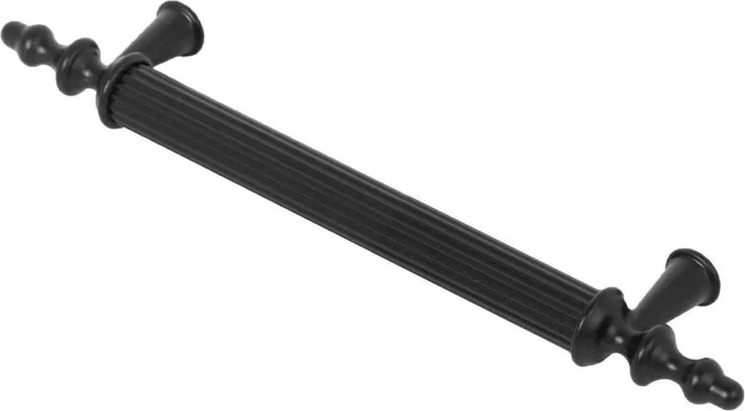 (Sert Plastik) Zeus 128 mm Siyah Mobilya Çekmece Mutfak Dolap Kapak Dolabı Kulpu Kulbu Kulpları
