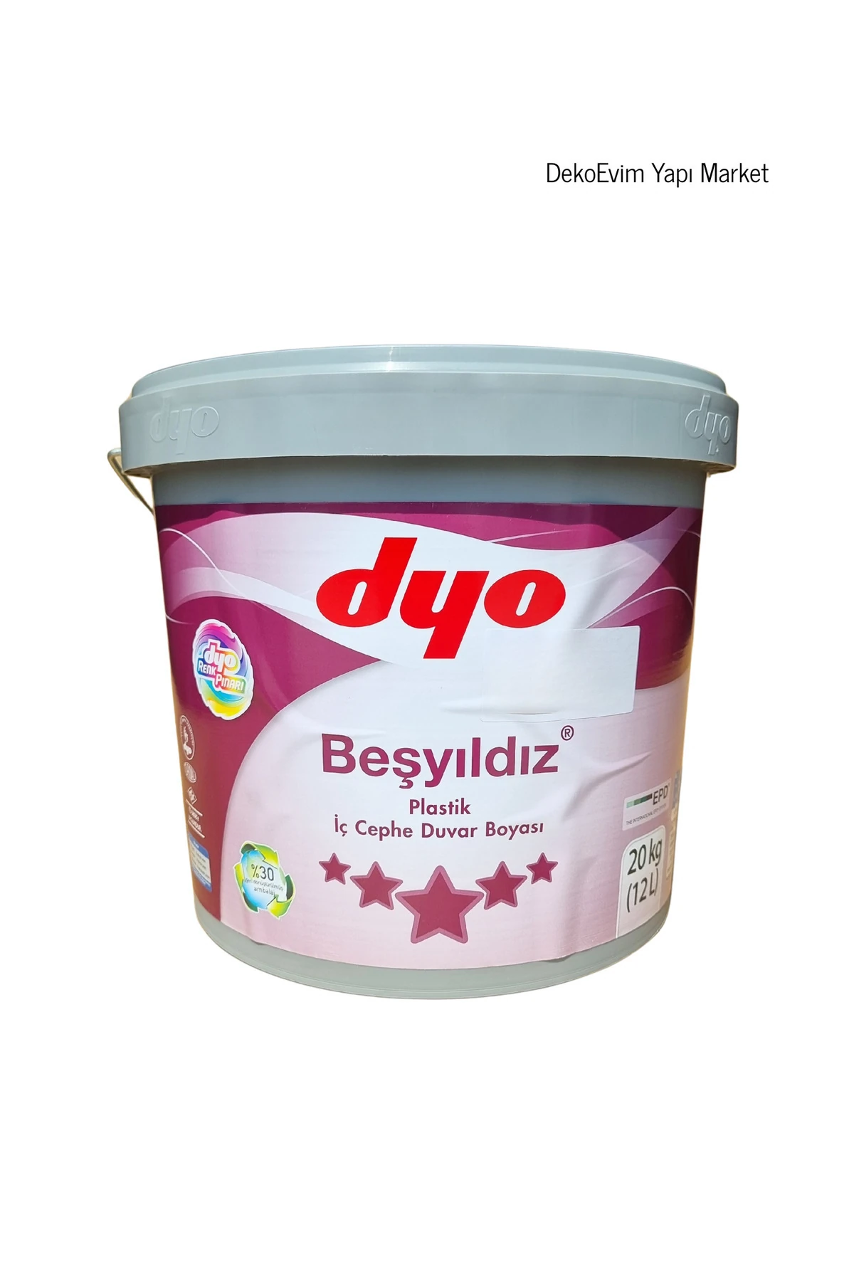 Dyo Beşyıldız Plastik Iç Cephe Duvar B. Yalın 4348 3,5/10/20 Kg.