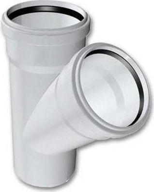 Pvc 125/125 Tek Çatal Atık Su Borusu