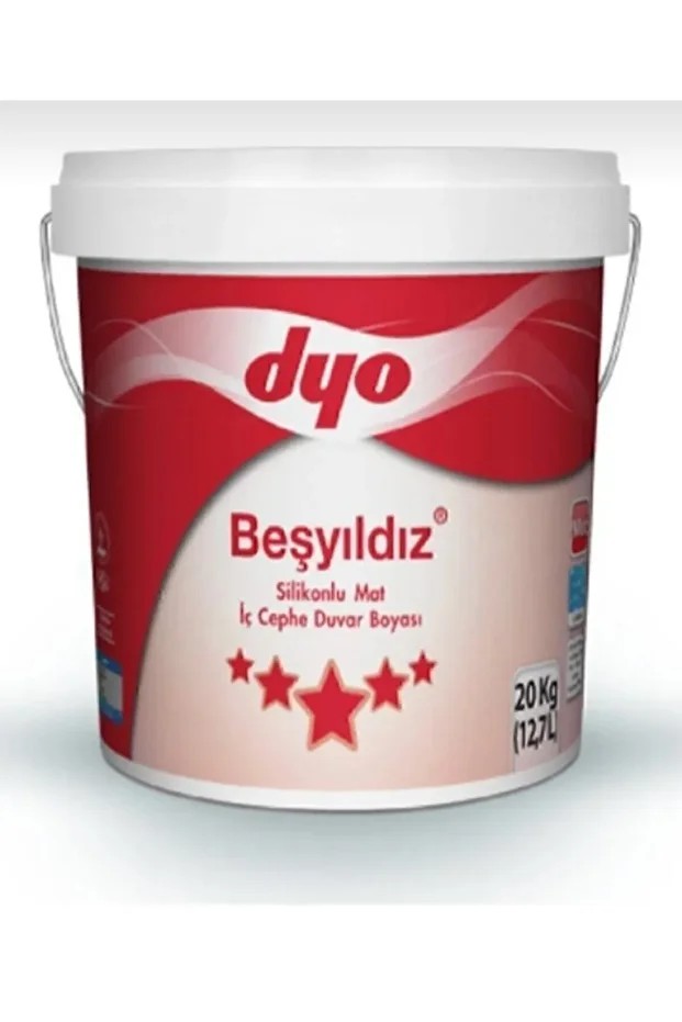 Besyıldız Silikonlu Mat Iç Cephe Duvar Boyası Salda Kumu 20kg/10kg/3,5kg
