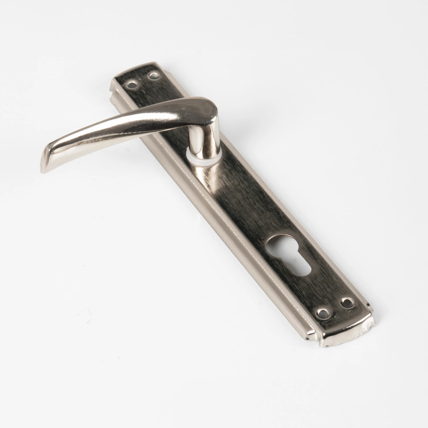 Bravo Yale Çelik Kapı Kolu Nikel Saten Oda Kapı Kolu Metal Kapı Kolu Sol Kol