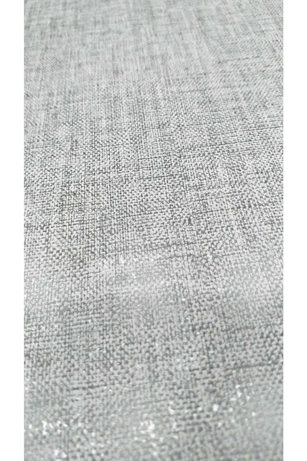 Hasır Desenli Gri&gümüş Sade Duvar Kağıdı(5M2)