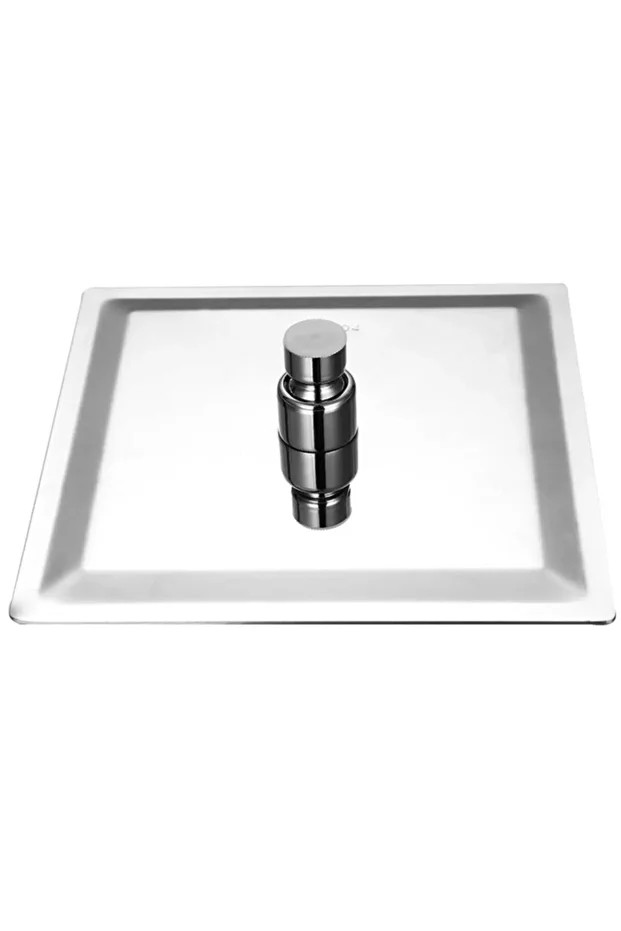 Tepe Duş Başlığı Kare Slim 304 Metal 25x25 cm Modern Tek Ebat