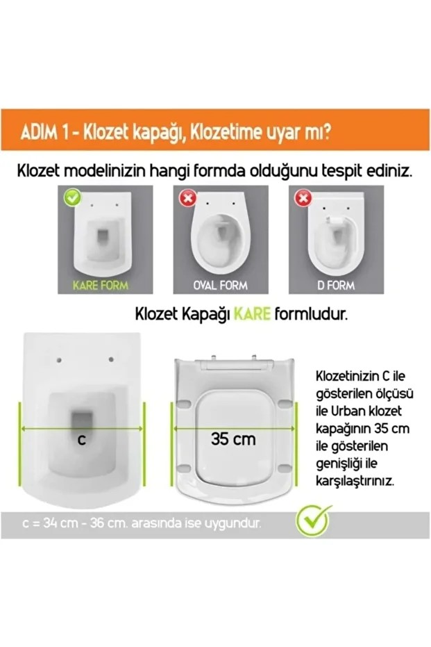 Basics Roca Uyumlu Yavaş Kapanır Klozet Kapağı Kırılmaz Plastik