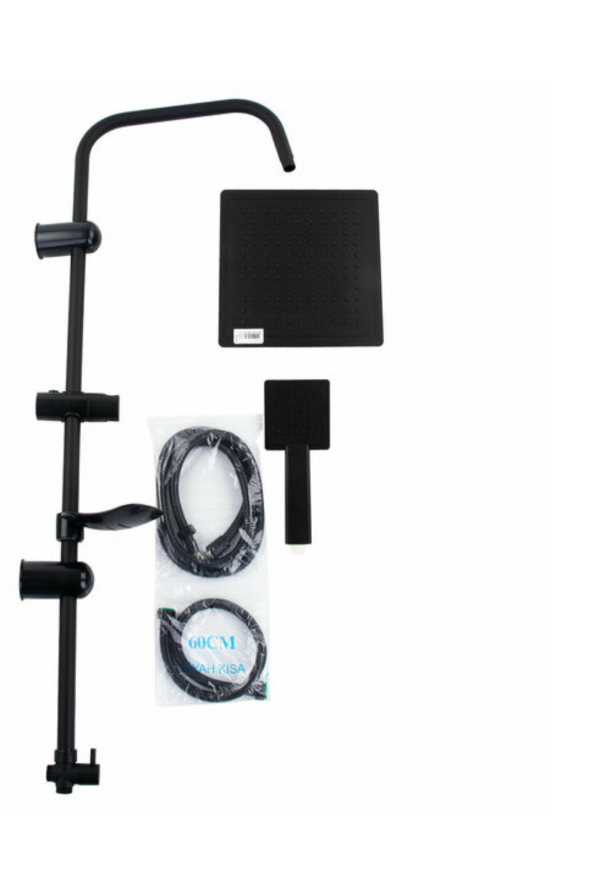 Siyah Renk Tepe Yağmurlama Duş Seti, Robot Duş Seti Dubai Model