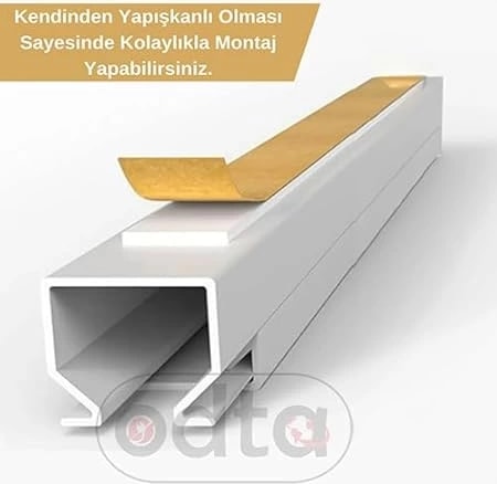 4 Metre (25X16) | Kendinden Yapışkanlı Kablo Kanalı | 4m (10 Adet x 40CM) | Kablo Gizleyici