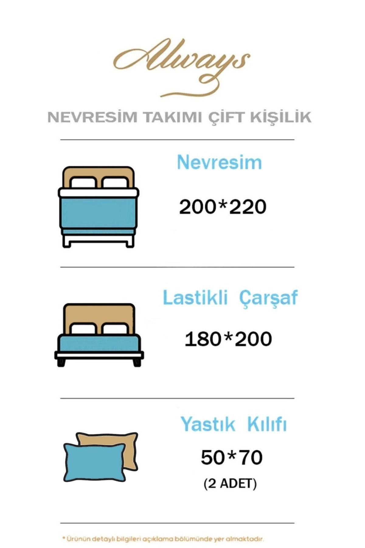 Çarşafı Lastikli Çift Taraflı Çift Kişilik Nevresim Takımı Fulya Gri