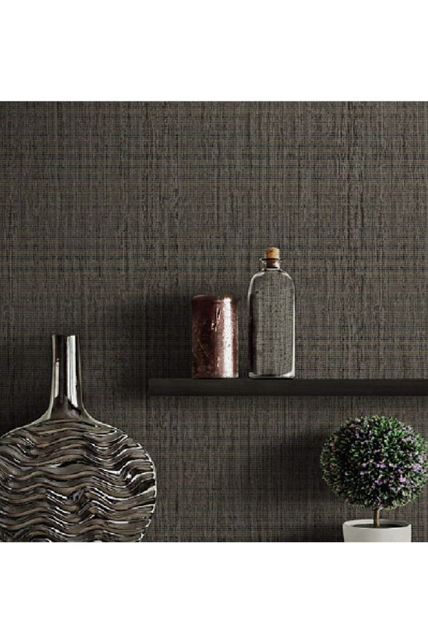 Alfa Düz Kumaş Desenli Duvar Kağıdı Non-woven Kağıt Taban Vinil Kaplı(3711-6)