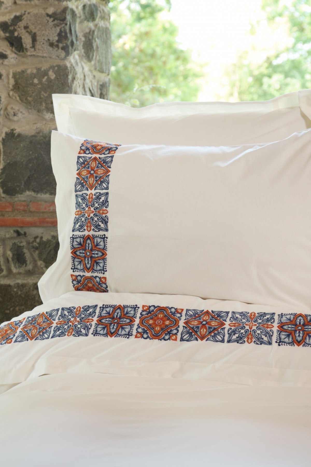 Fleur Multi Tek Kişilik Nakışlı %100 Pamuk Nevresim Takımı