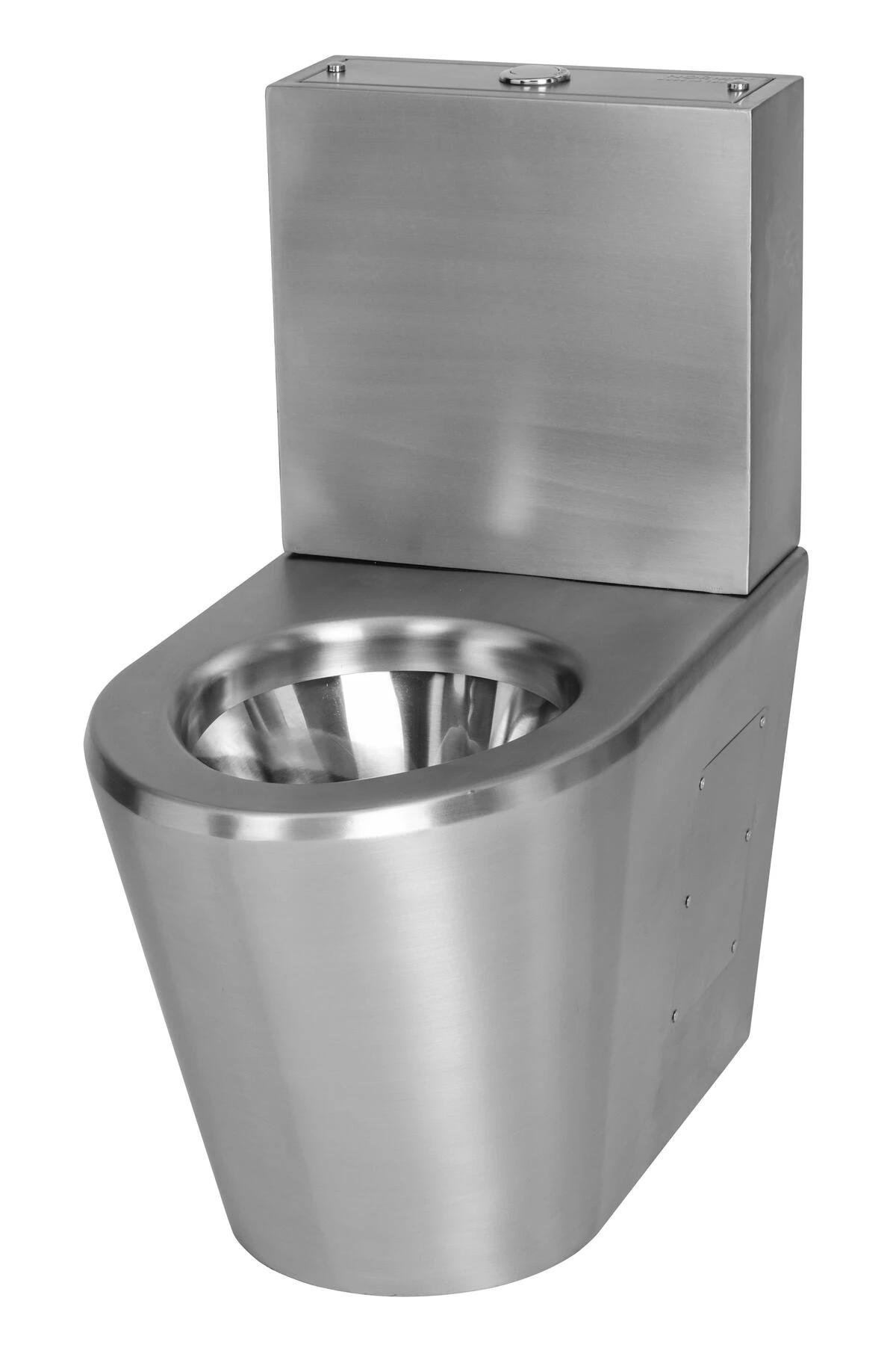 Paslanmaz Çelik Engelli Klozetis Çıkışlı-r: Rezervuar Taharet Çubuklu 370x700x800mm (nrc-6038-