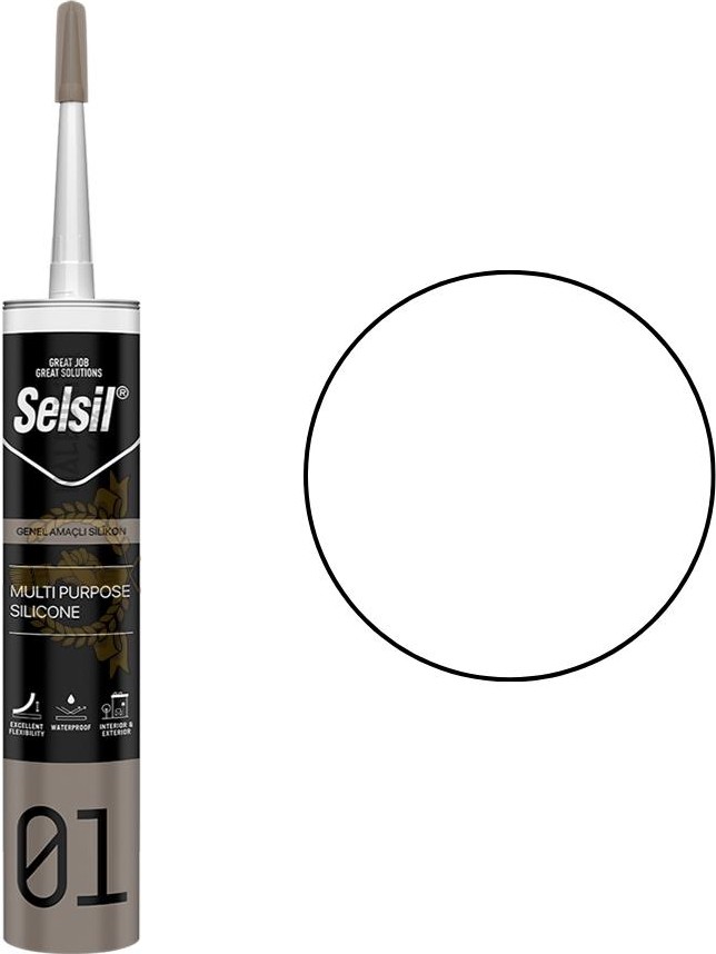 Genel Amaçlı Silikon Beyaz 280 Gr. - 1 Adet
