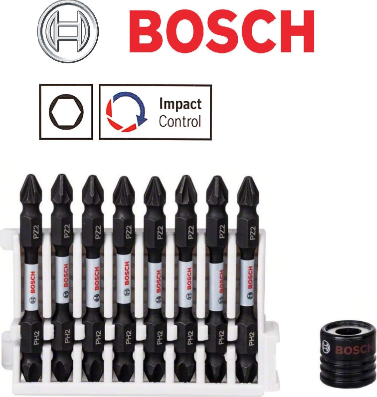 Impact Control Çift Taraf 8 Lİ Bits Uç (ph2 ve pz2)