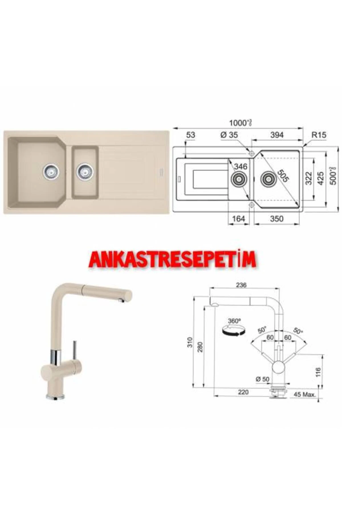 Yetkili Satış Bayisinde Ubg 651-100 Avena Eviye,active Plus Doccia Avena Armatür Set