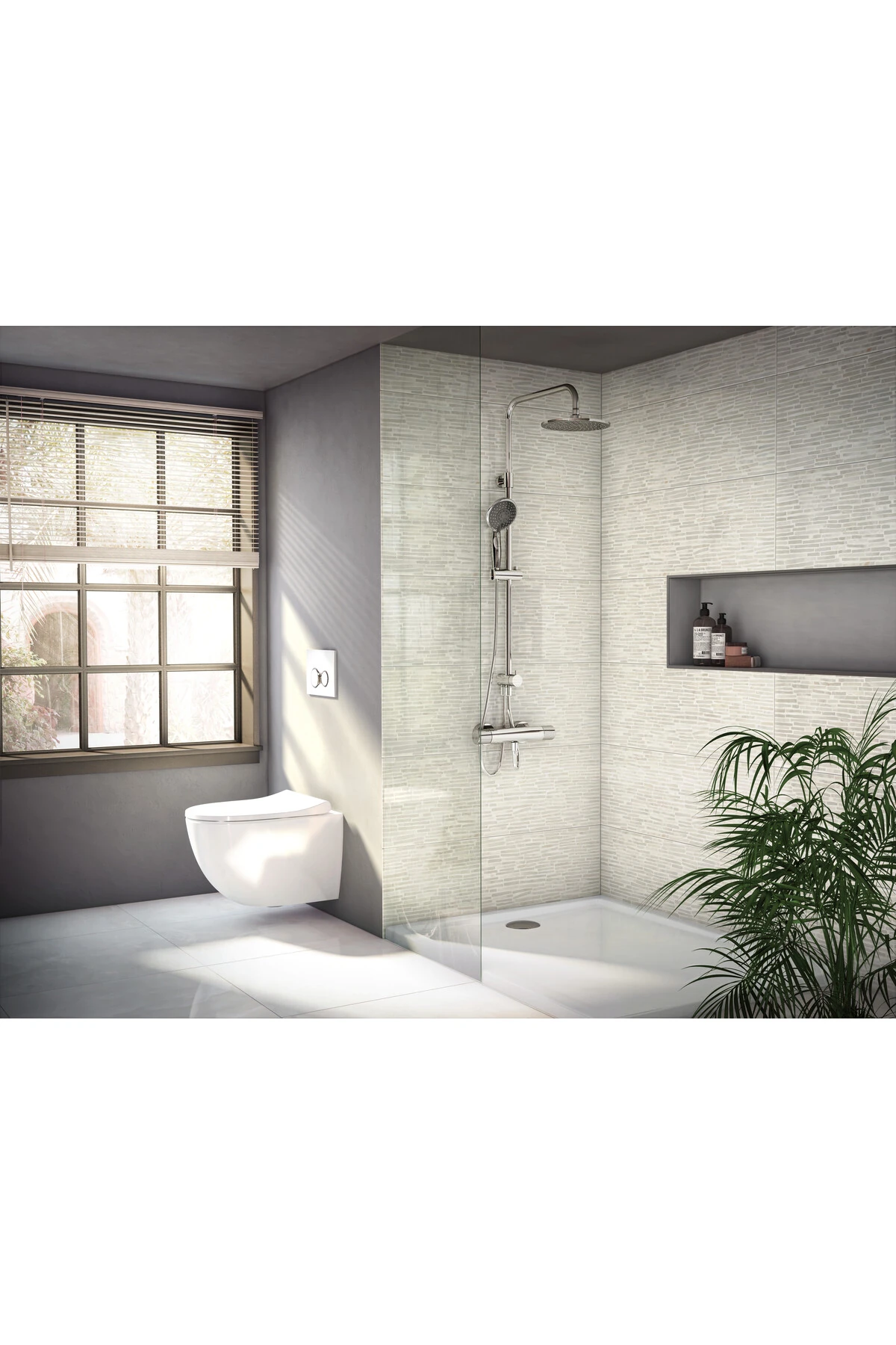 Aquaheat A47174 Rs3 Duş Bataryası, Krom