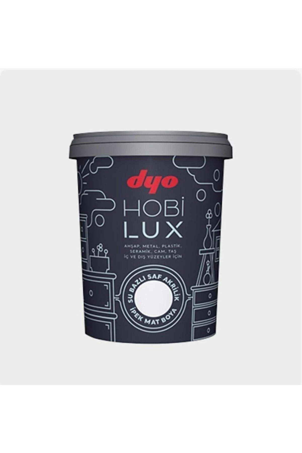 Su Bazlı Saf Akrilik Ipek Mat Boya Luna Otu