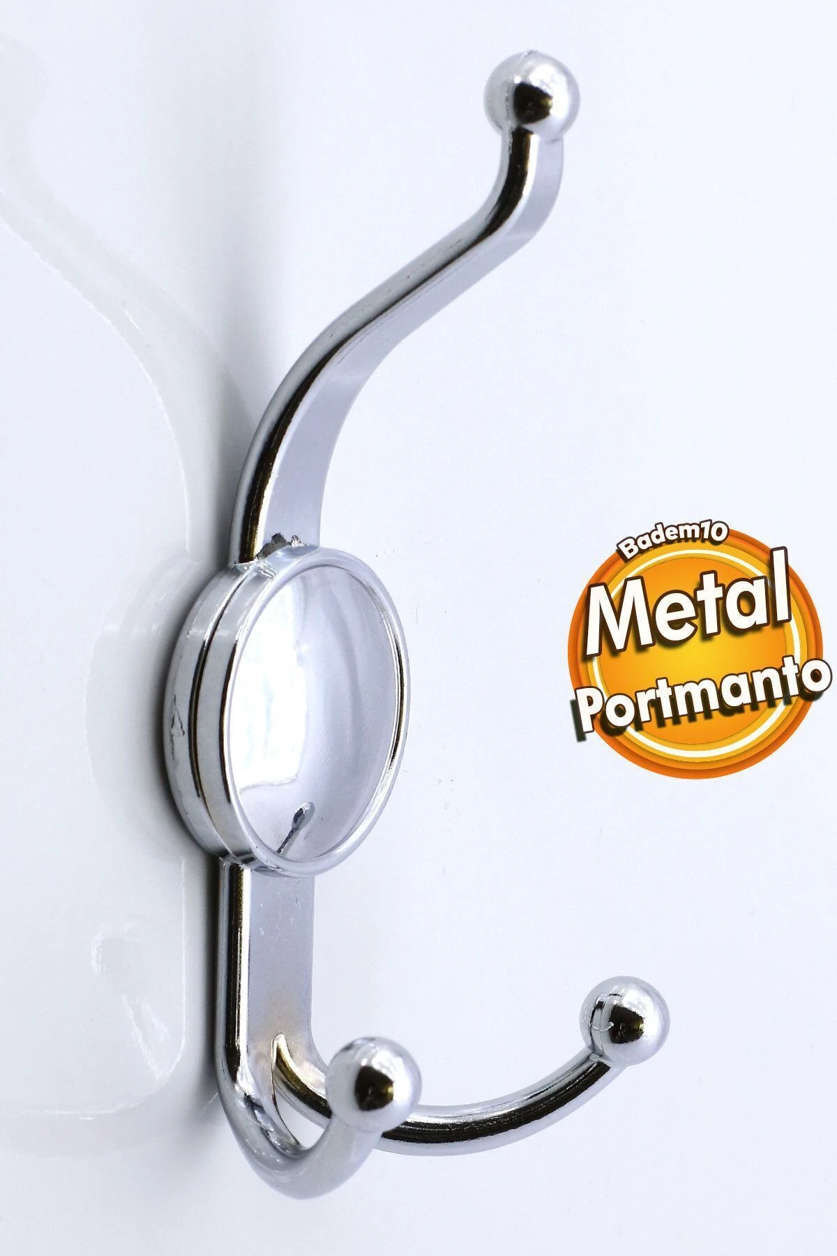 Boncuk Portmanto Vestiyer Duvar Dolap Elbise Askısı Krom Metal Mobilya Kapı Askılığı Askılık