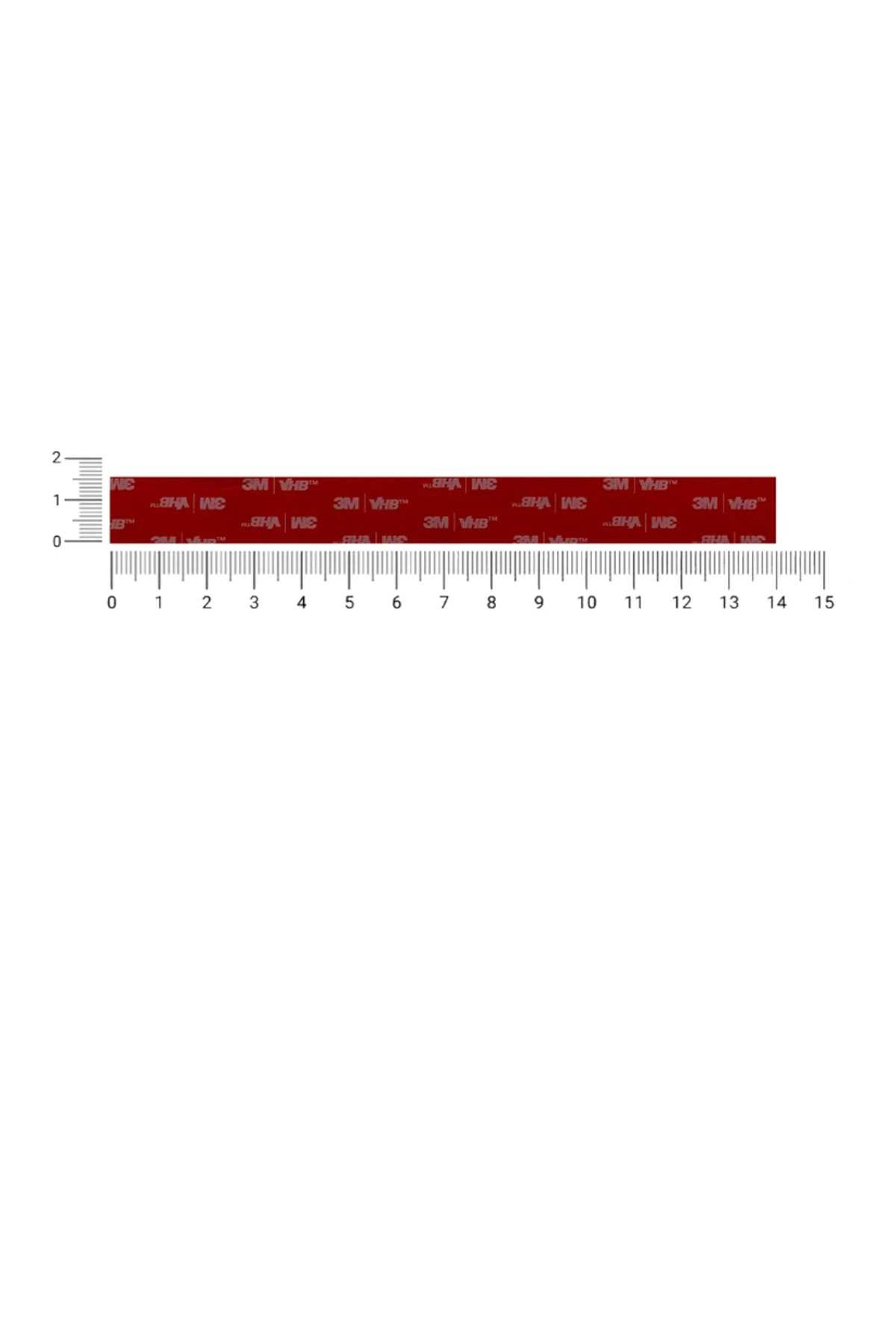 5925F VHB 50 Adet Güçlü Çift Taraflı Bant 14cm x 1.5cm