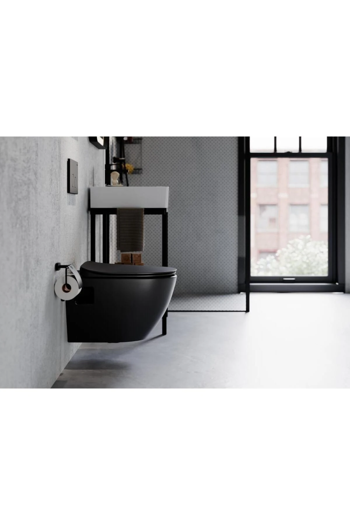 Free Asma Klozet Siyah Mat