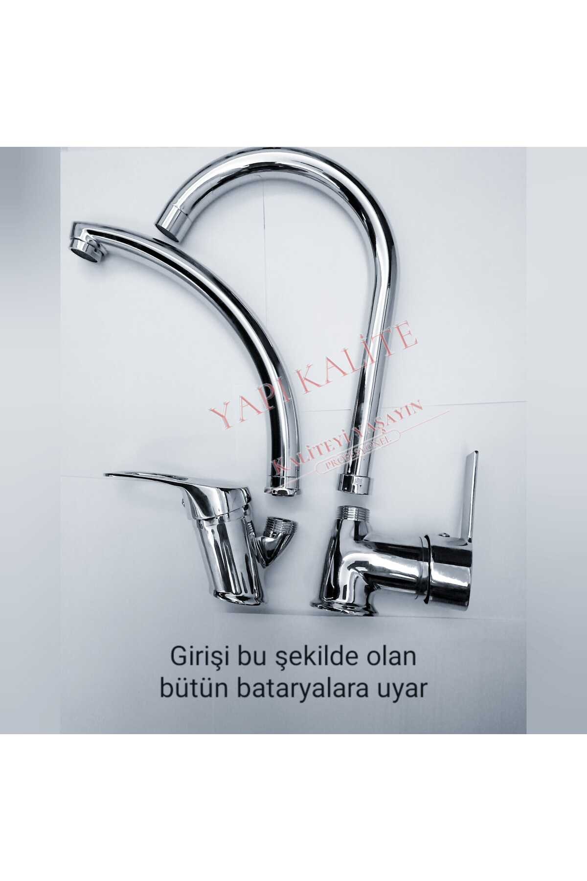 Delta Mix Mutfak Eviye Batarya Kuğu Borusu Uzun Baston 25 Cm
