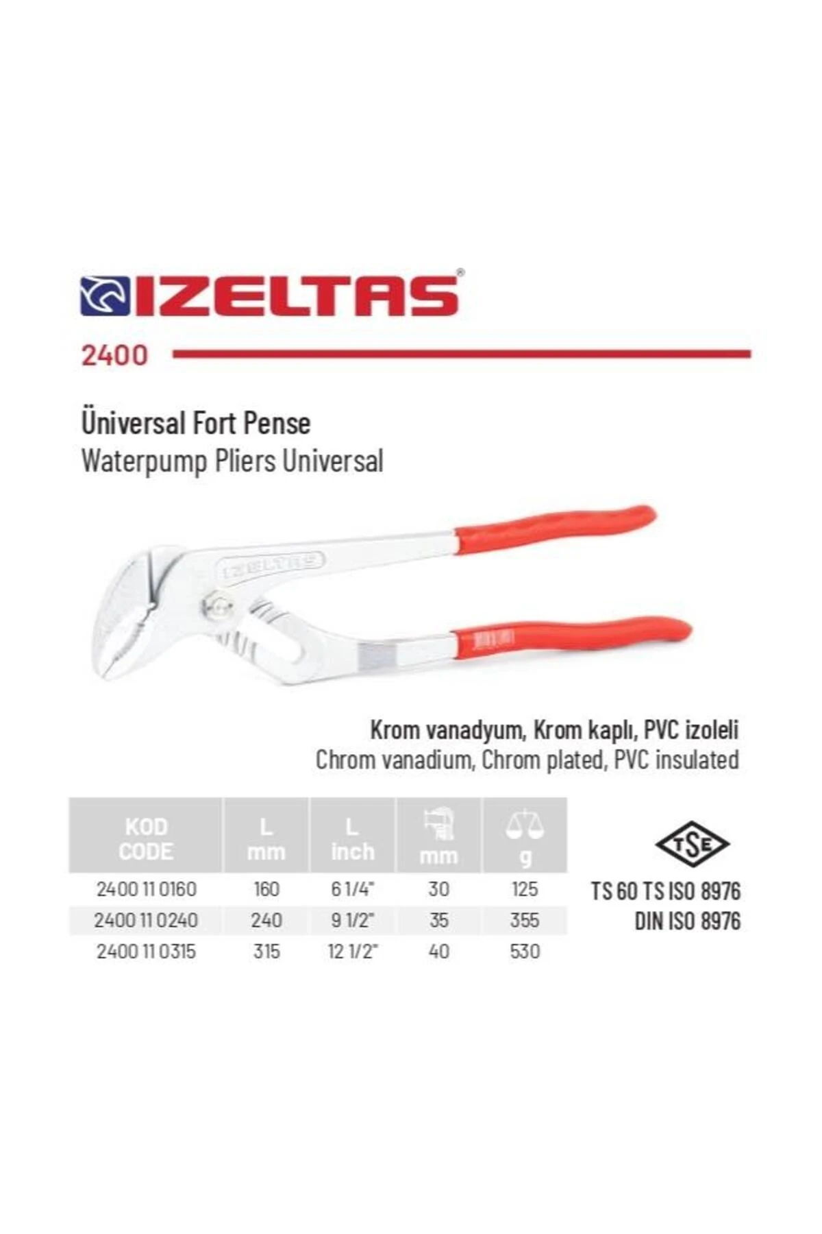 160 Mm Üniversal Fort Pense Papağan Pense 2400 11 0160