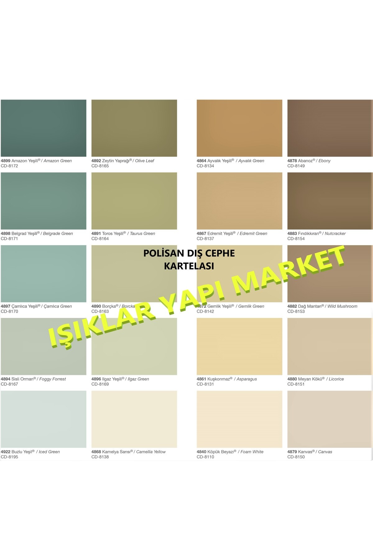 Dış Cephe Boyası-a1 Akrilik Düz-15litre(20KG.)-cd-8096 Açık Şampanya