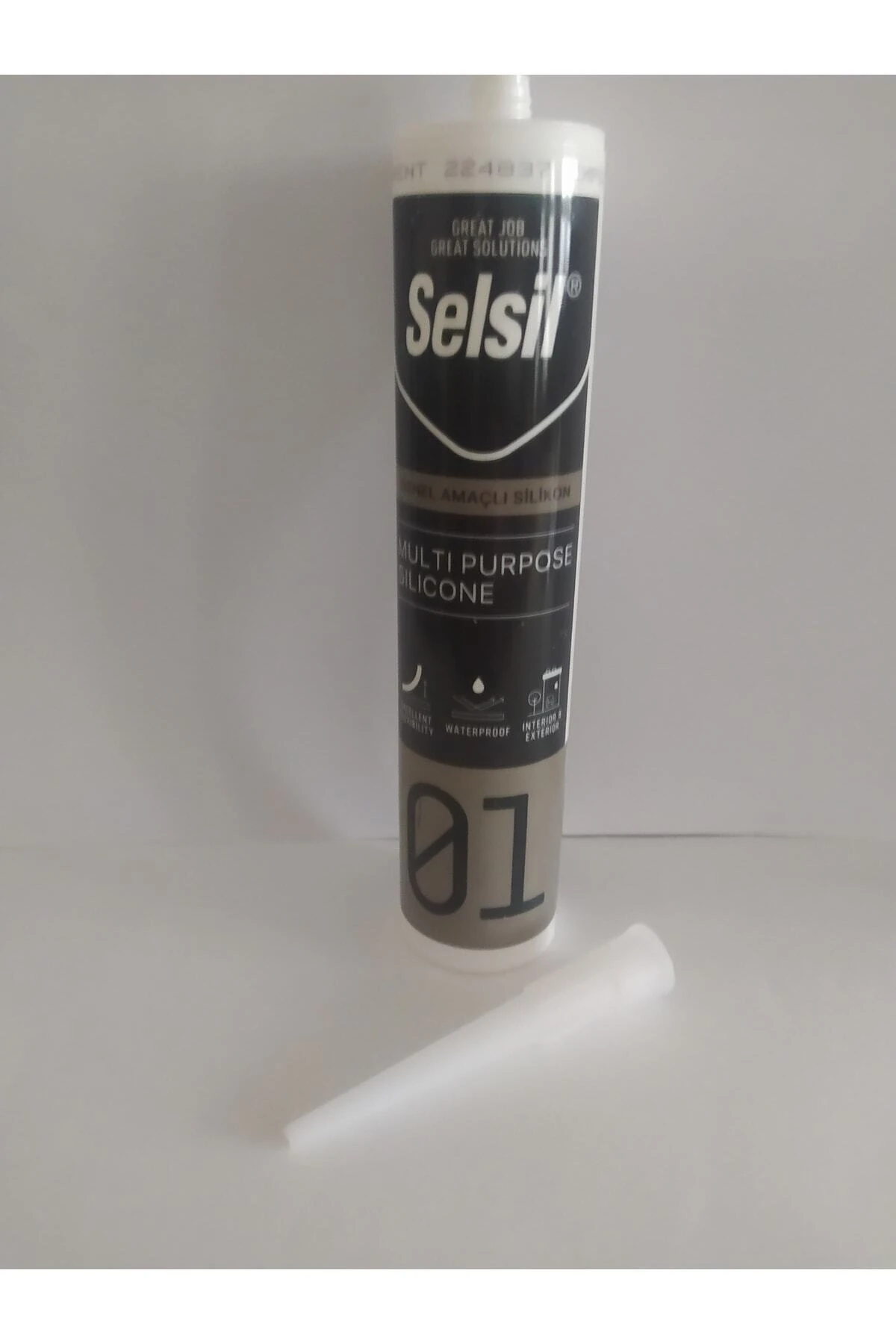 Genel Amaçlı Silikon Su Geçirmez Cam Doğrama Metal Fayans Için Şeffaf 280gr