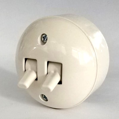 Sıva Üstü Klasik 2'li Komitatör Anahtar Krem