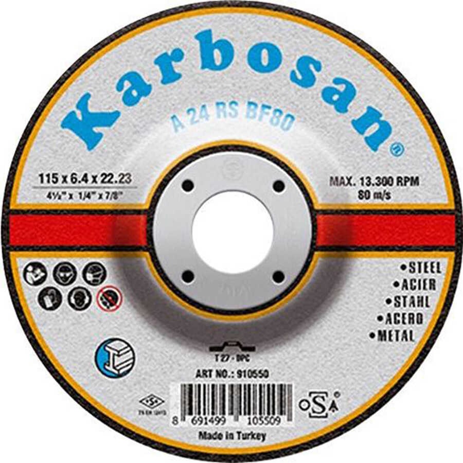 KARBOSAN 115 x 6.4 x 22.23 Metal Kesme Diskleri 25 Adet