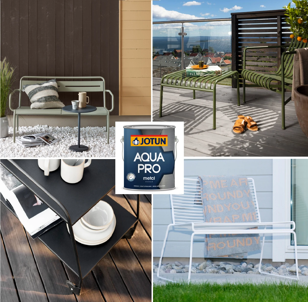 Jotun Aqua Pro Ral 6021 Blassgrün Metal Boyası 0,9 Lt