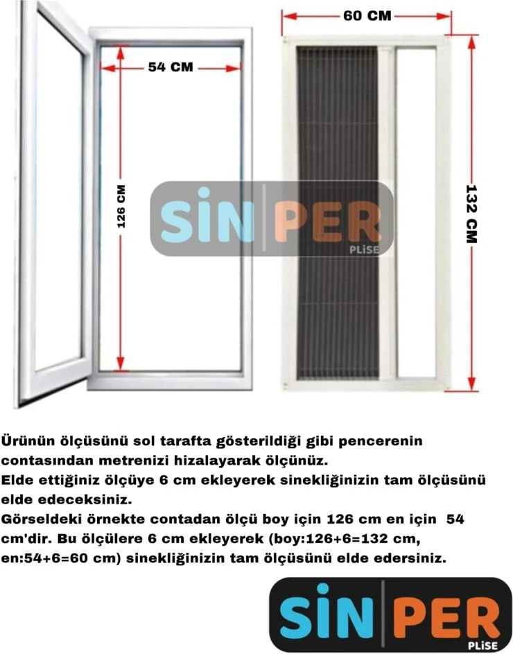 Pileli Plise Sürgülü Akordiyon Katlanır Pencere - Kapı Sinekliği (plastik Kapı & Pencere-çelik Kapı)