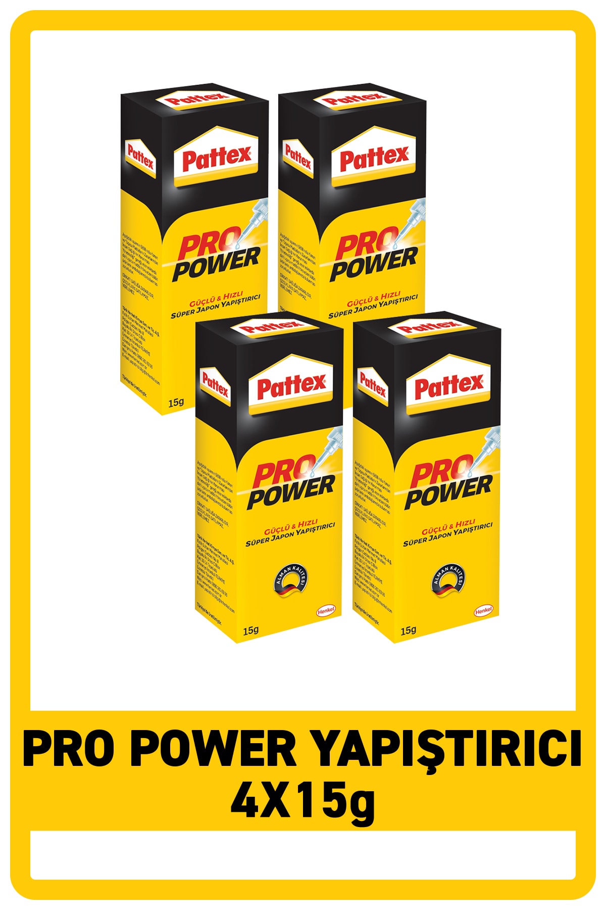 Pro Power Japon Yapıştırıcısı 15g, 4'lü Paket