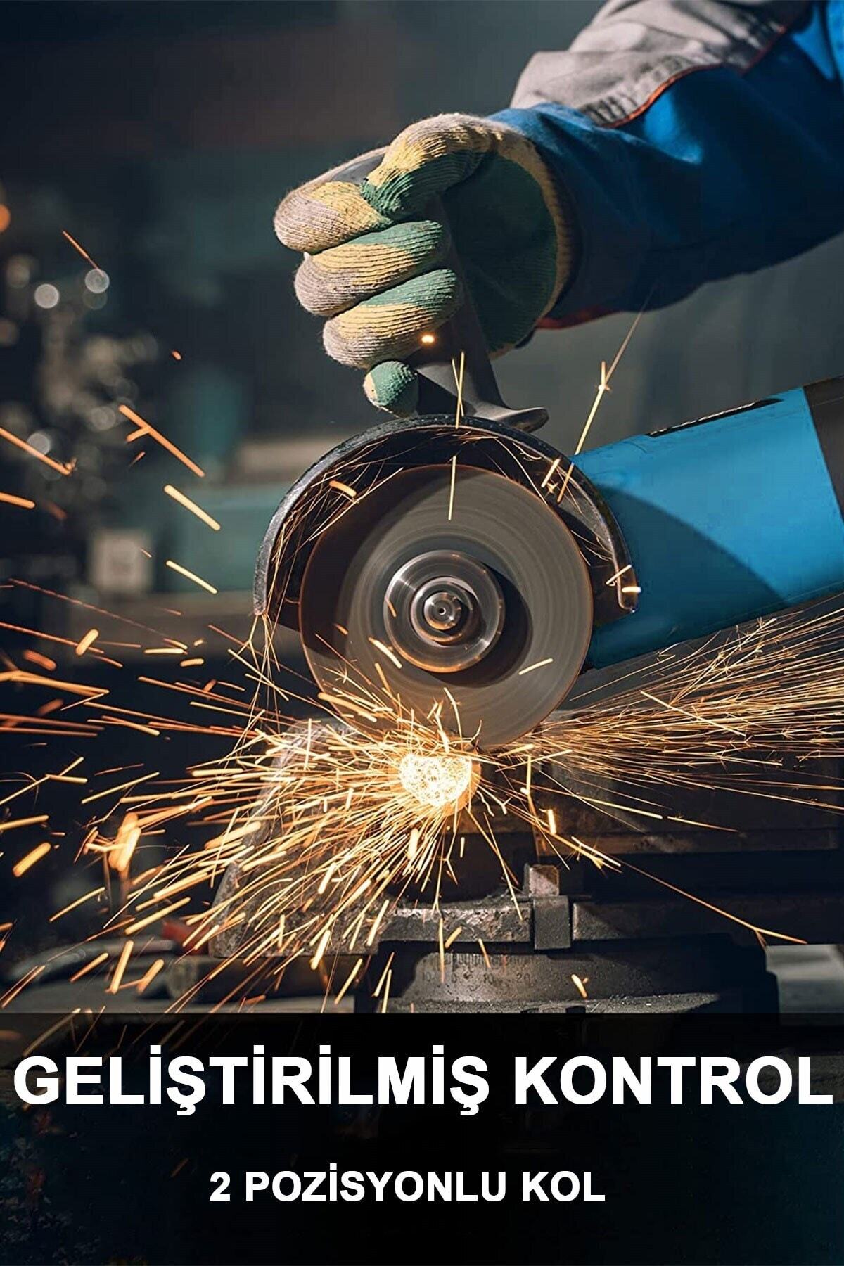 Alman 3500 W Professional Sjs Çift Metal Şanzuman Avuç Içi Taşlama Makinesi Spiral Taşlama Sarı