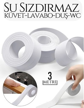 Su Geçirmez Küvet Lavabo Duş Bandı 3 Metre Flexia Design